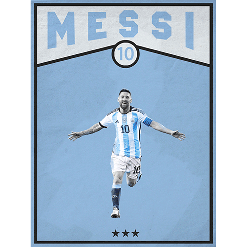 Lionel Messi celebrando Gol selección Argentina en el Mundial